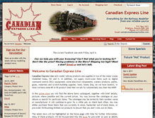 Tablet Screenshot of canadianexpressline.com
